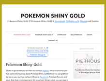 Tablet Screenshot of pokemonshinygold.com